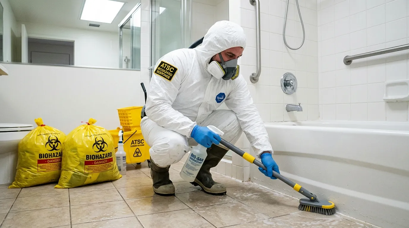 Decontamination equipment deployed for Blood Cleanup in Cinnaminson